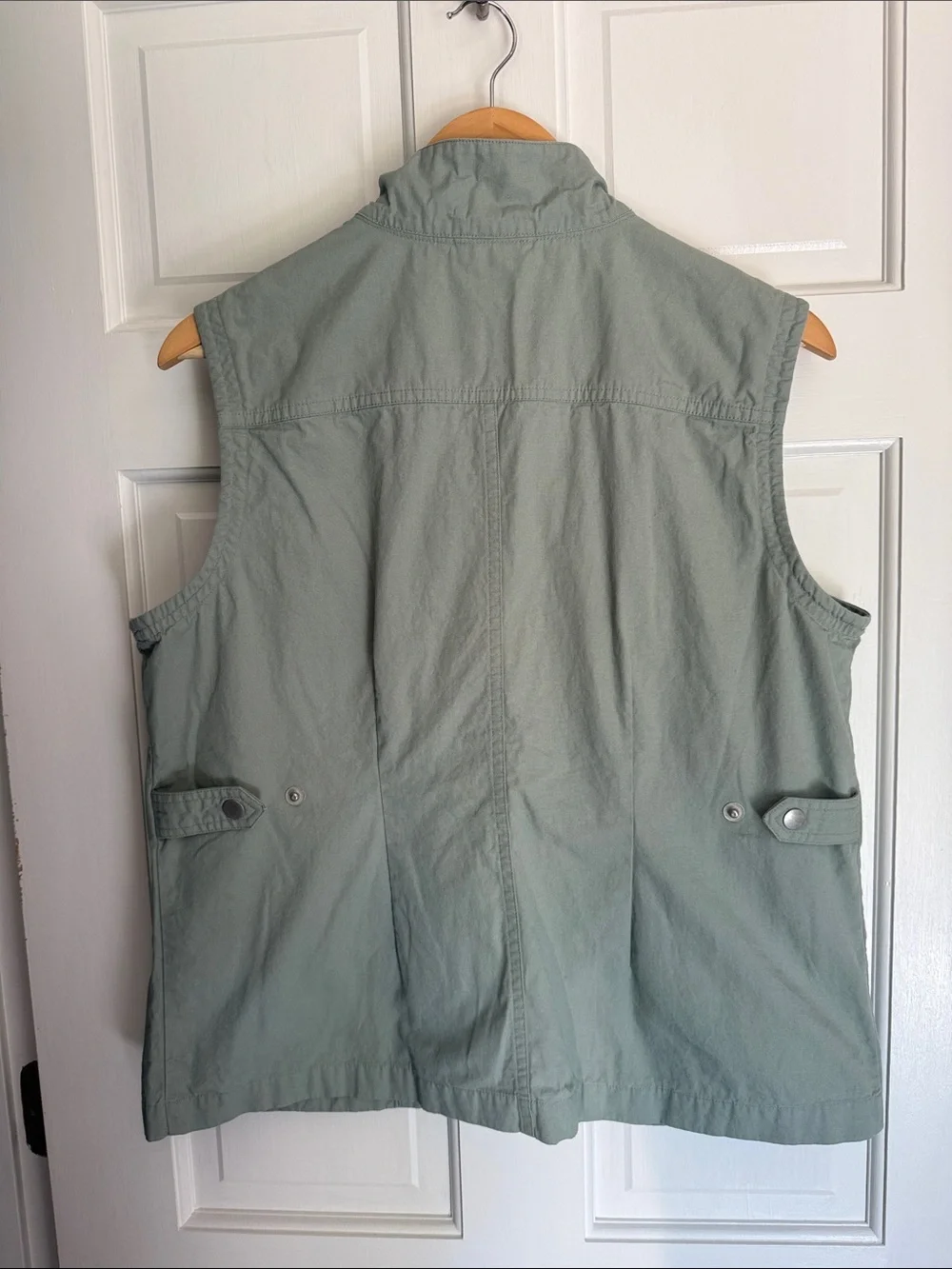 Scandia Woods cotton snap button utility vest